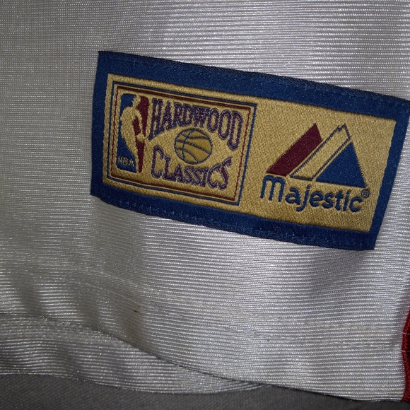 Majestic Denver Nuggets NBA Hardwood classic spellout 1/4-zip pullover jersey L - Picture 12 of 15